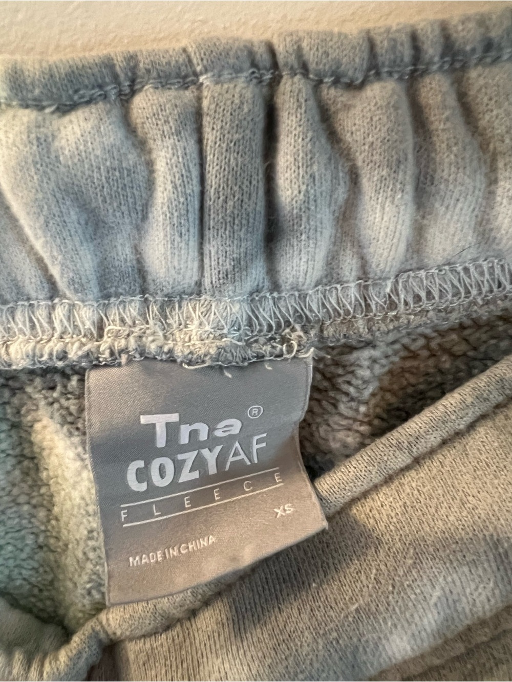 TNA Pastel Tie-Dye Jogger Pants in Mint, Lavender & Gray - Picture 2 of 2